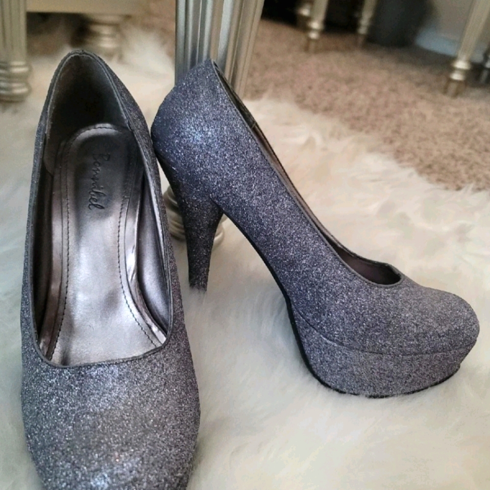 Purple Glitter Pumps